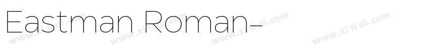 Eastman Roman字体转换